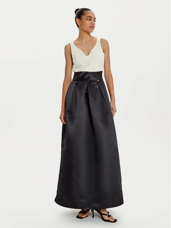 Rinascimento Rinascimento Vakarinė suknelė CFC0121816003 Juoda Regular Fit