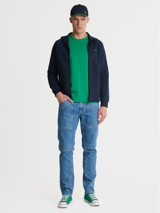 BIG STAR Bluza NECKBRO_403_170 Granatowy Slim Fit | Modivo.pl