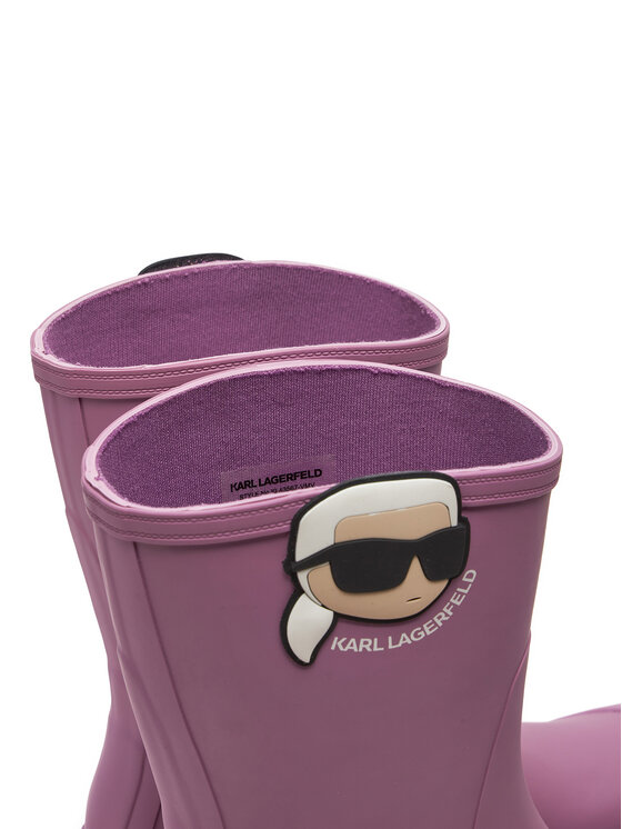 KARL LAGERFELD KARL LAGERFELD Gumijasti škornji Trekka KL43567 Roza