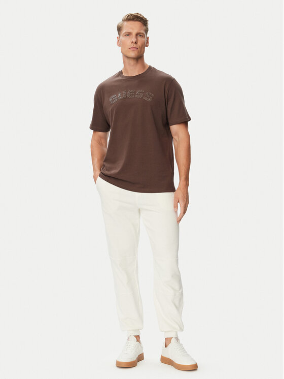 Guess Guess Marškinėliai Z6BI04 K6534 Ruda Regular Fit