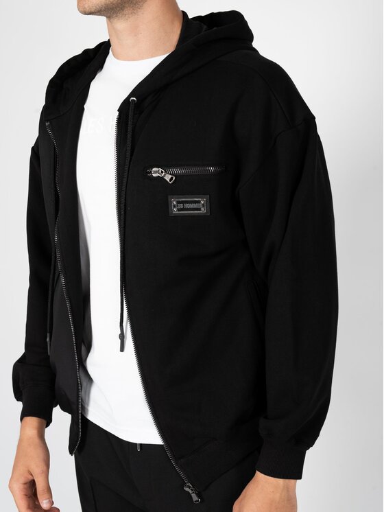 Les Hommes Les Hommes Μπλούζα LBH3000700N Μαύρο Regular Fit