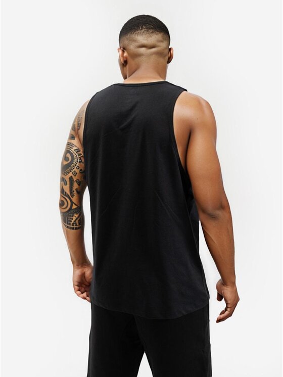 Jigga Wear Jigga Wear Tank top Tank Top Męski Czarny / Biały Jigga Wear Mini Crown L Czarny Loose Fit