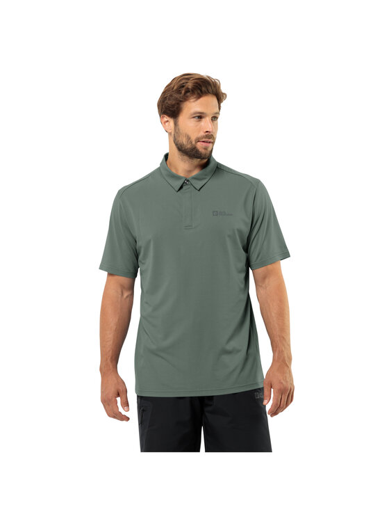 Jack Wolfskin Jack Wolfskin Polo Jack Wolfskin Delfami Polo Shirt Verde Regular Fit