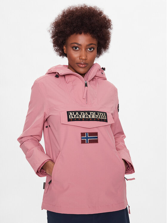 Napapijri Napapijri Anorak stiliaus striukė Rainforest NP0A4G7F Rožinė Regular Fit