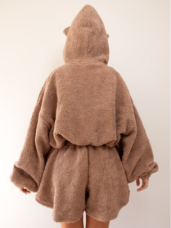 MissDenim MissDenim Polar Teddy Bear Brązowy Oversize