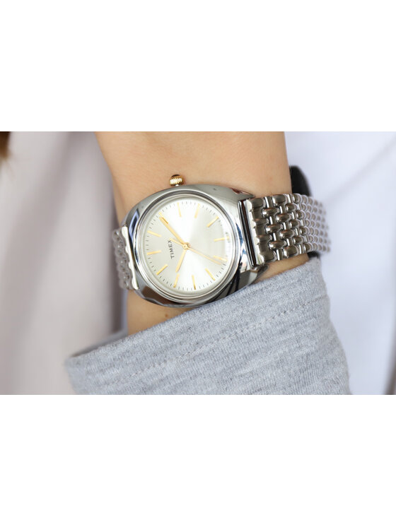 Timex Timex Ρολόι TW2T90300 Ασημί