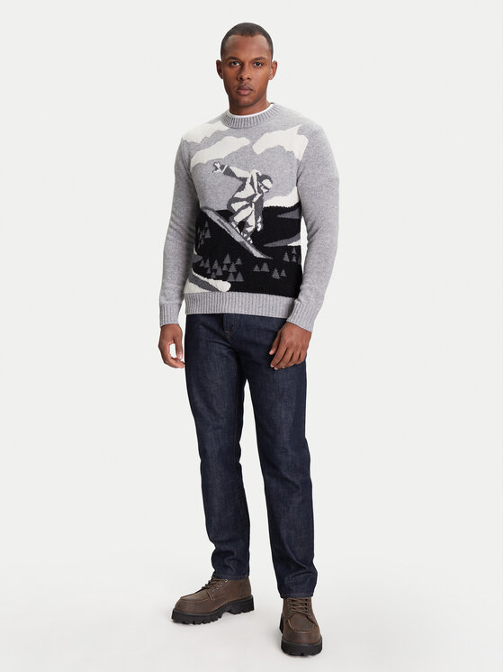 United Colors Of Benetton United Colors Of Benetton Džemper 1244K108R Siva Regular Fit