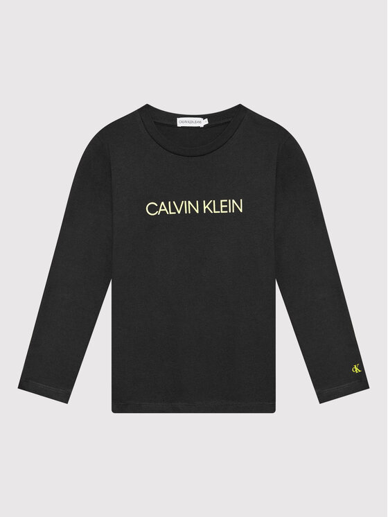 Calvin Klein Jeans Calvin Klein Jeans Bluzka Institutional IB0IB00599 Czarny Regular Fit