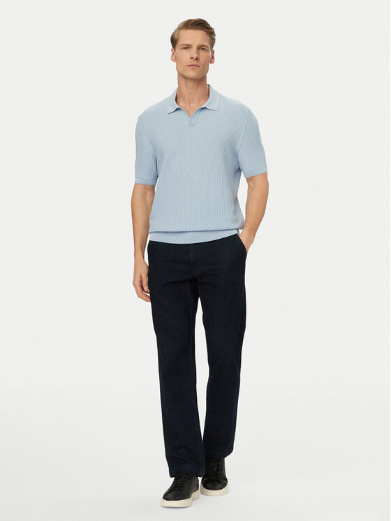 BOSS BOSS Tricou polo H-Natalo 50561613 Albastru Regular Fit