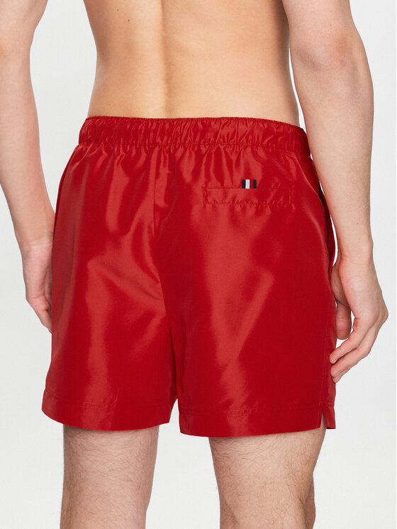Tommy Hilfiger Tommy Hilfiger Szorty kąpielowe UM0UM02732 Czerwony Slim Fit