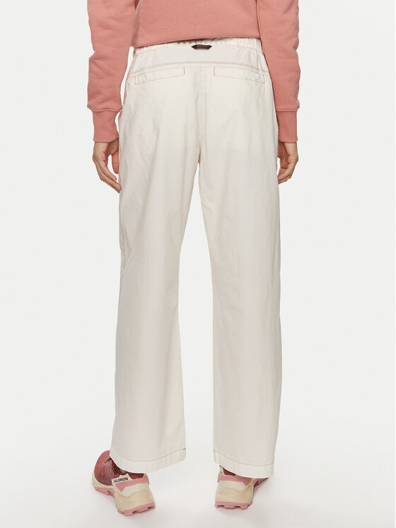 Napapijri Napapijri Stoffhose Aberdeen NP0A4I4S Écru Loose Fit