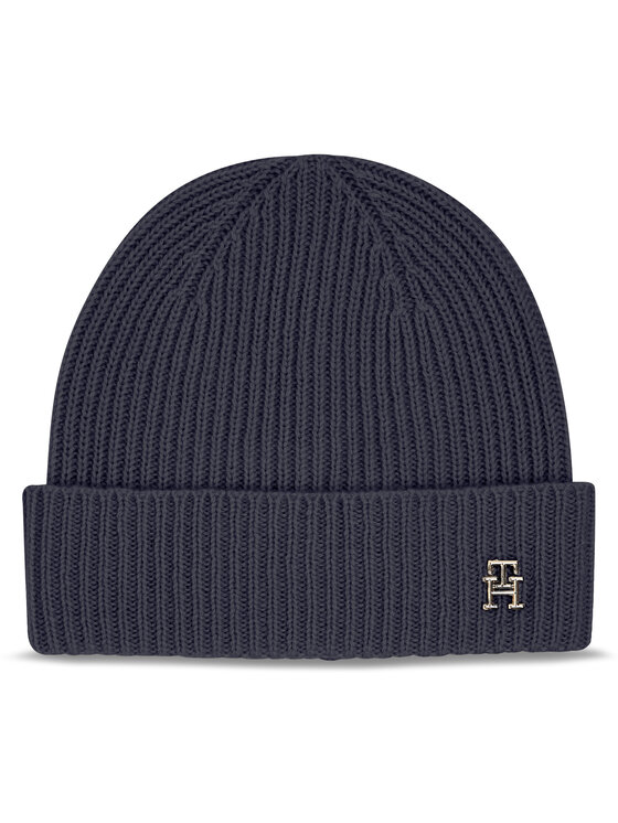 Căciulă Tommy Hilfiger Cashmere Chic Beanie AW0AW15321 Bleumarin