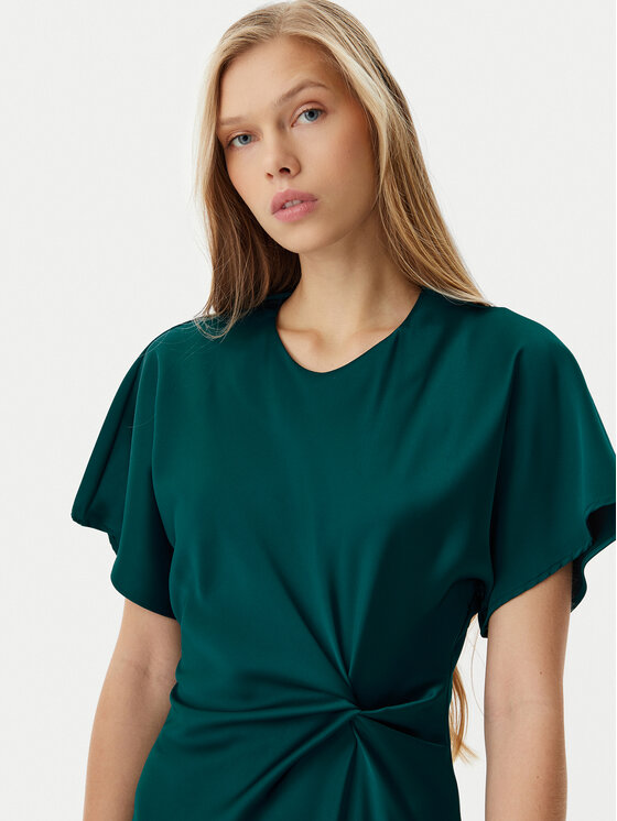Rinascimento Rinascimento Sukienka koktajlowa CFC0122932003 Zielony Regular Fit