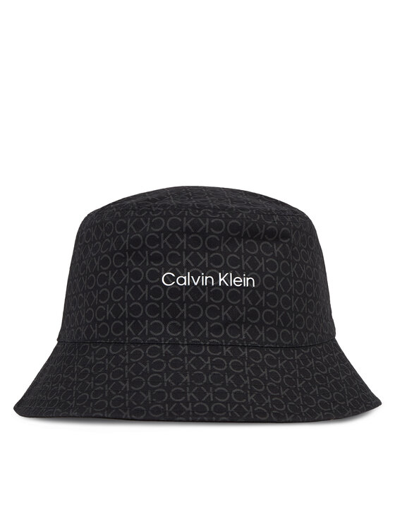 Calvin Klein Pălărie Monogram Reversible Bucket Hat K60K611158 Negru