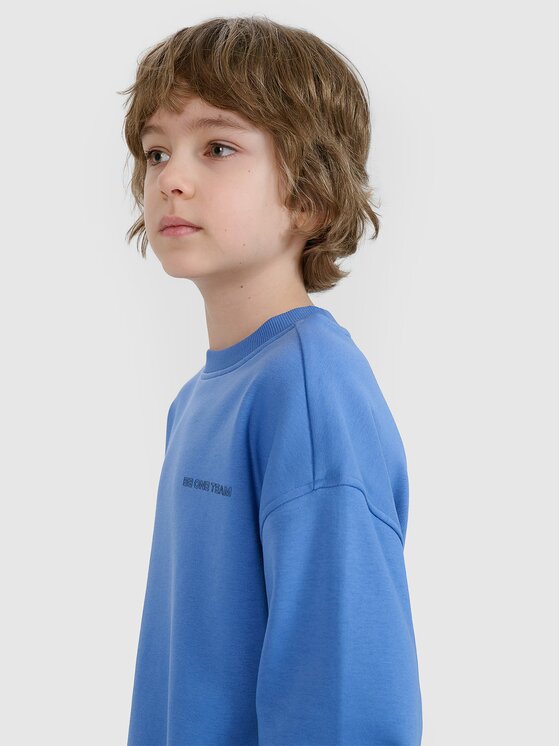 4F 4F Mikina 4FJWSS25TSWSM1713-34S Modrá Oversize
