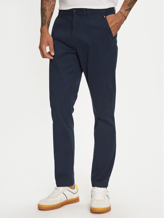 Tommy Jeans Pantaloni chino Austin DM0DM20445 Blu scuro Slim Fit, taglia : 32_34