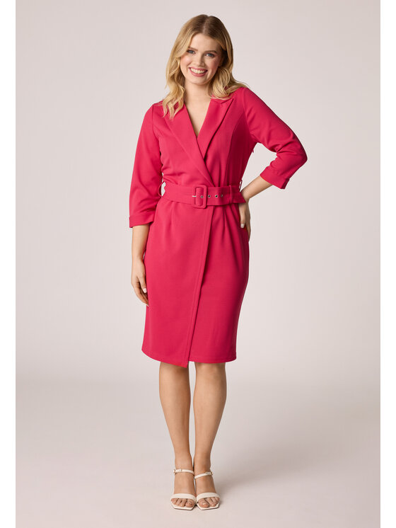QUIOSQUE QUIOSQUE Sukienka codzienna Quiosque 4OM008504 Bordowy Regular Fit