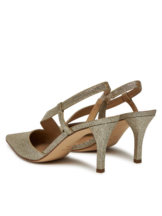 MICHAEL Michael Kors MICHAEL Michael Kors Pantofi cu toc subțire Jaida 40S5JDMP1M Auriu