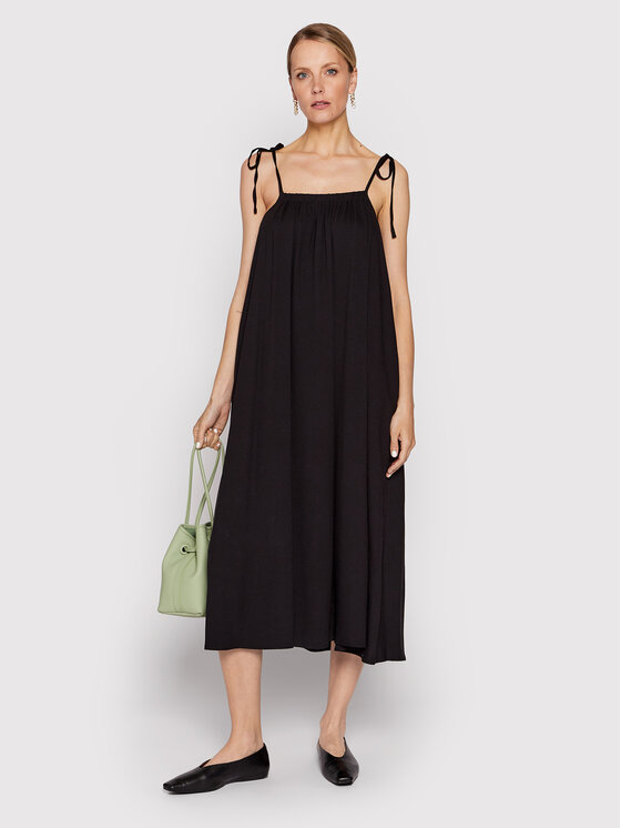 Vestito estivo SUDD602 Nero Relaxed Fit