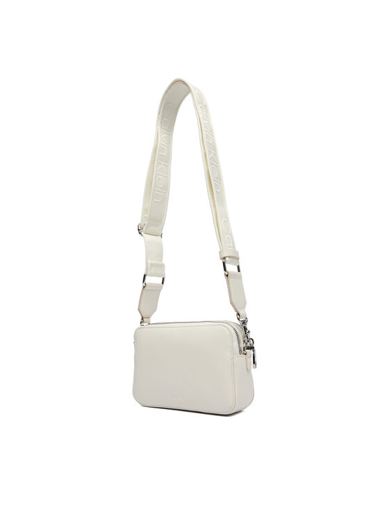 Calvin Klein Calvin Klein Kabelka Webbing Double Strap Camera Bag LV04F3165G Bílá