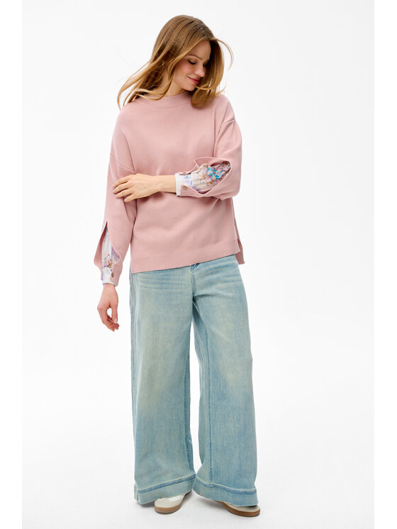 blue shadow blue shadow Sweter Celeste-2 Różowy Regular Fit