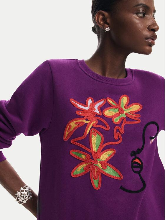 Desigual Desigual Felpa Lady 24WWSK16 Viola Regular Fit