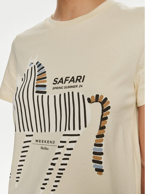 Weekend Max Mara Weekend Max Mara T-Shirt Yen 2415971052 Béžová Regular Fit