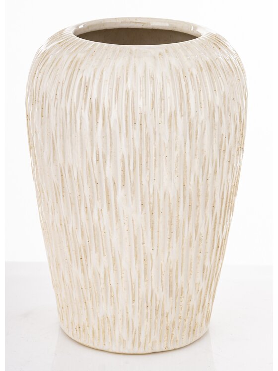 MIAhome MIAhome Wazon osłonka ceramiczna FIBI-3 Biały