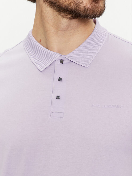 KARL LAGERFELD KARL LAGERFELD Polokošile 745000 542200 Fialová Regular Fit