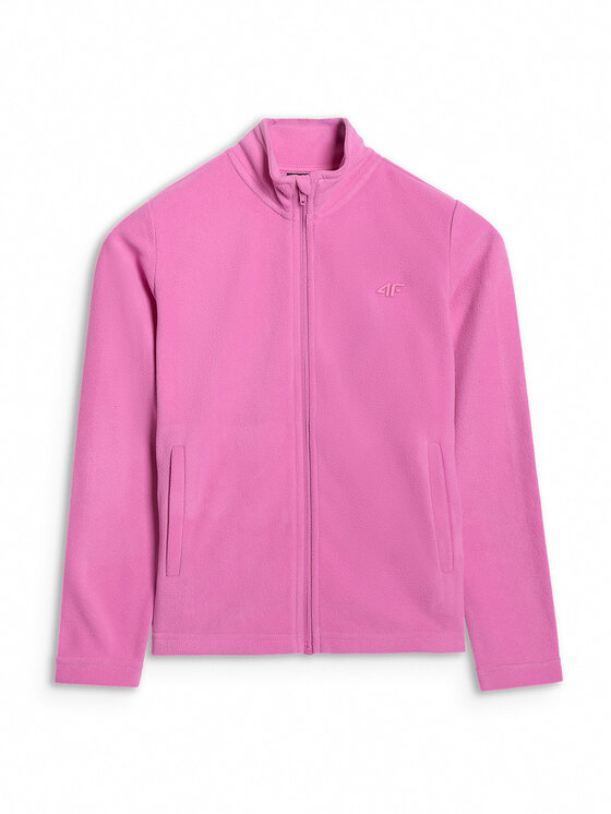 4F 4F Bluza BASIC+ Różowy Slim Fit