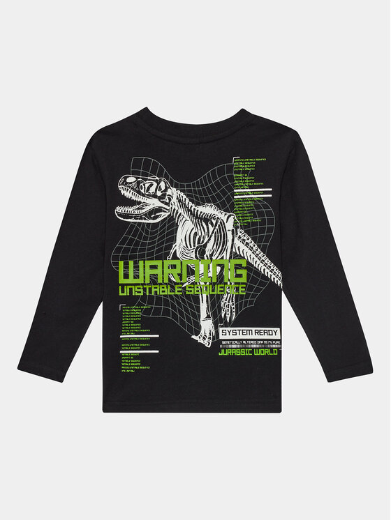 OVS OVS Bluzka JURASSIC PARK 1894866 Czarny Regular Fit