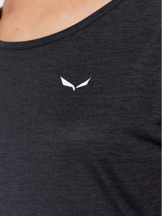 Salewa Salewa Koszulka techniczna Puez Melange Dry W 26538 Czarny Regular Fit