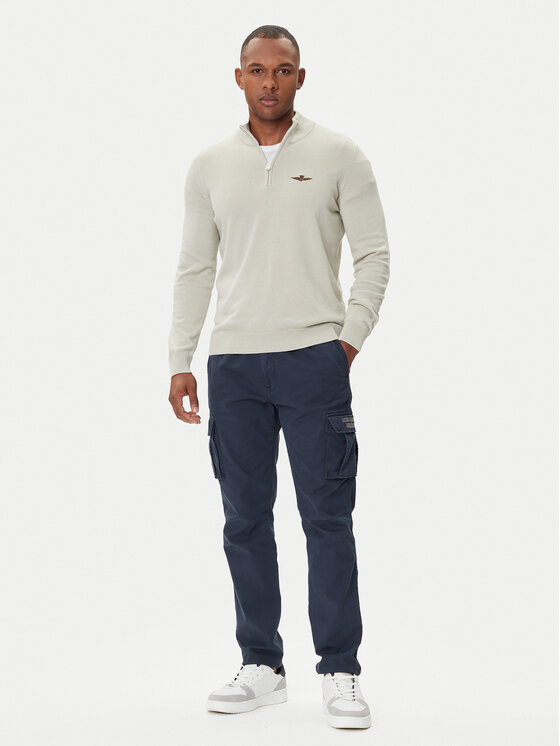 Aeronautica Militare Aeronautica Militare Džemper 252MA1578UL00506 Bež Regular Fit