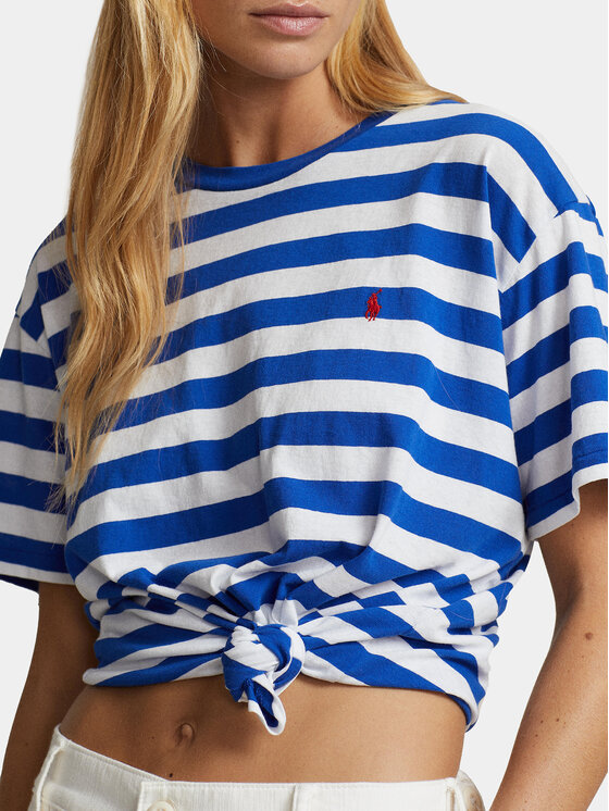 Polo Ralph Lauren Polo Ralph Lauren T-Shirt Rl Str Prl T 211924295001 Niebieski Regular Fit