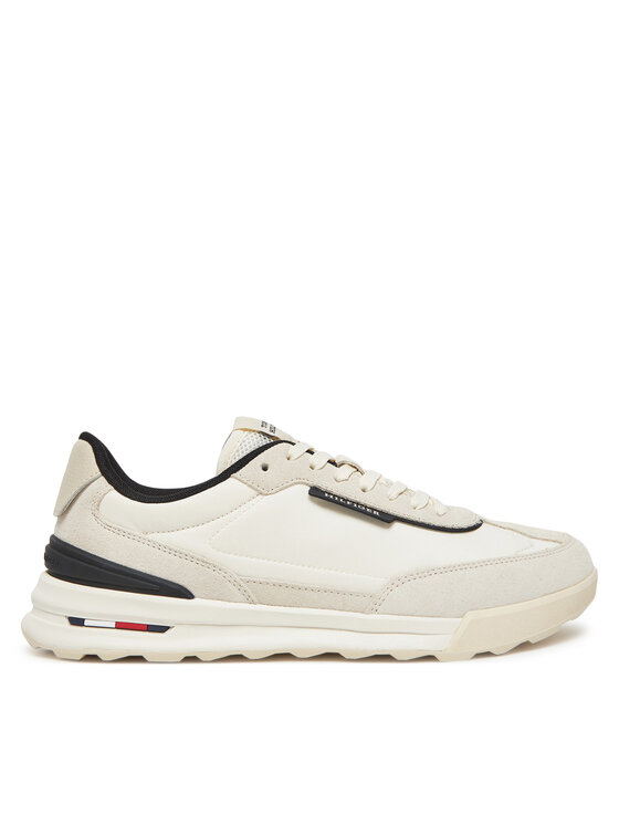 Sneakers Tommy Hilfiger Retro Runner Nylon Mix FM0FM05523 Écru
