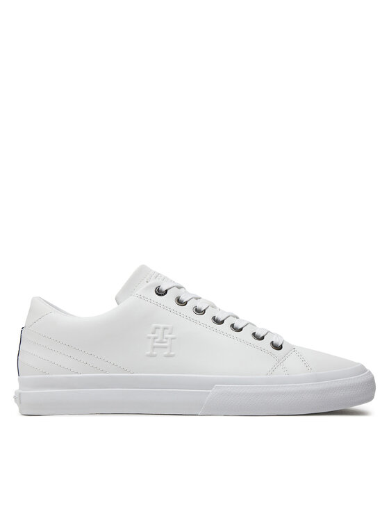 Tommy Hilfiger Tommy Hilfiger Sneakersy Th Hi Vulc Street Low Lth FM0FM05111 Bílá