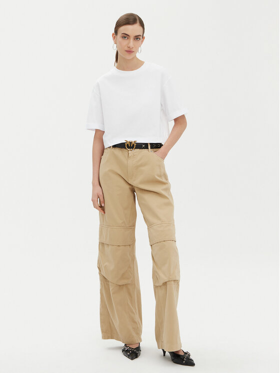 PINKO PINKO T-shirt 104882 A2HN Bijela Regular Fit