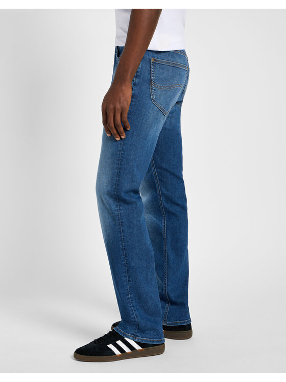 Lee Lee Jeansy X Straight Niebieski Regular Fit