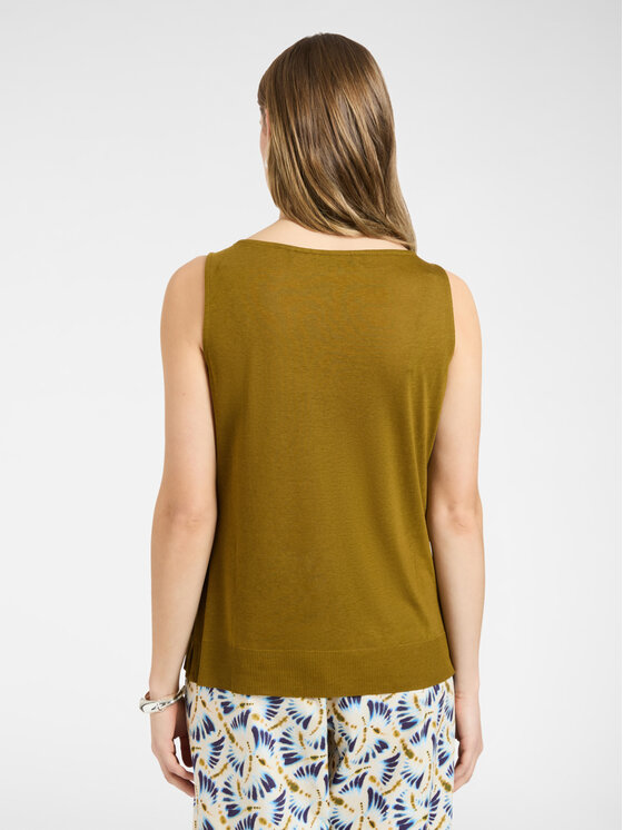 Elena Mirò Elena Mirò Top G095Z000616N025 Zielony Regular Fit