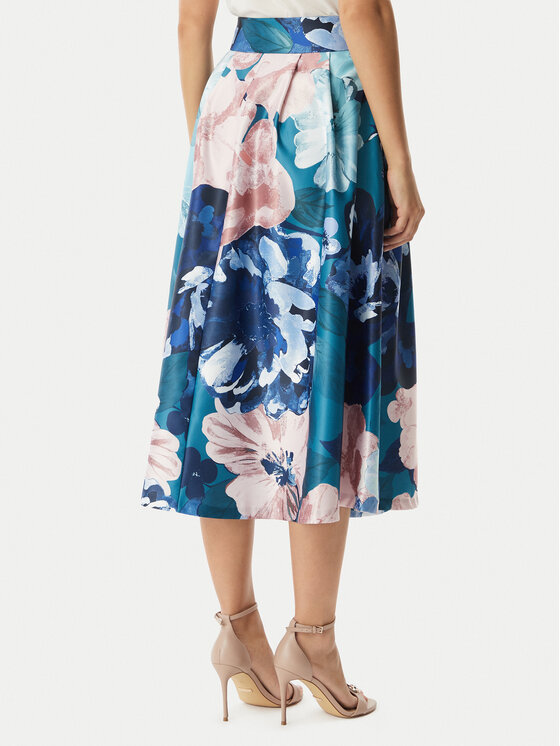 Rinascimento Rinascimento Φούστα σε γραμμή Α CFC0128630003 Μπλε Regular Fit