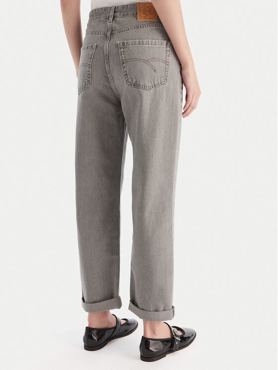 Marella Marella Blugi Tomboy 2523186074 Gri Loose Fit