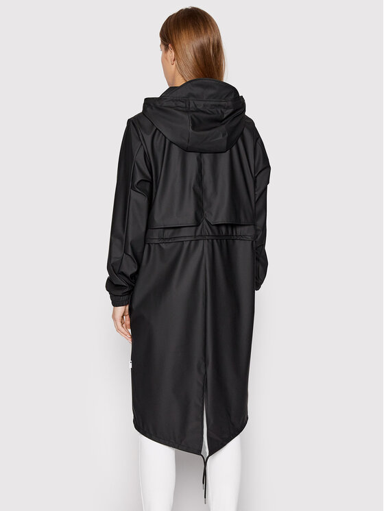 Impermeabile RAINS Long Jacket Nero