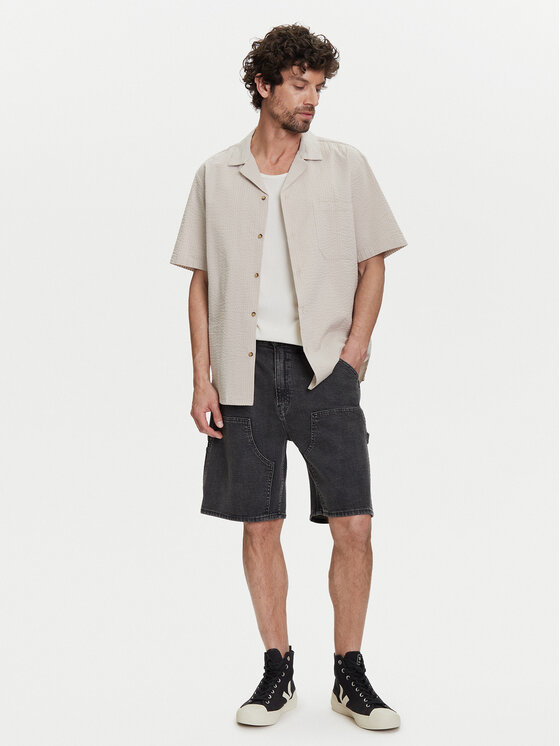 Gap Gap Szorty jeansowe 767488 Czarny Relaxed Fit
