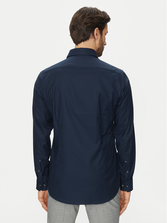 Michael Kors Michael Kors Koszula MD0MD91514 Granatowy Slim Fit