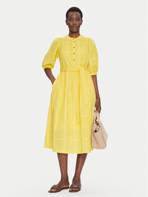 Barbour Barbour Vestito estivo LDR0893YE32 Giallo Regular Fit