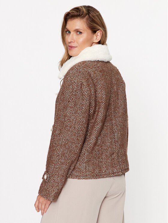 Custommade Custommade Vuneni kaput Herta 999511880 Smeđa Regular Fit