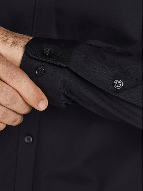 Jack & Jones Jack & Jones Cămașă 12201905 Negru Slim Fit