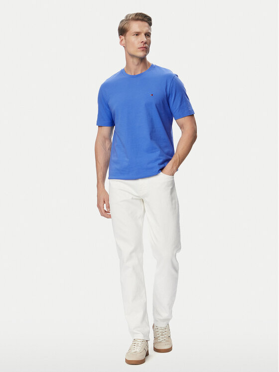 Tommy Hilfiger Tommy Hilfiger T-Shirt Ess Seasonal MW0MW39995 Hellblau Regular Fit