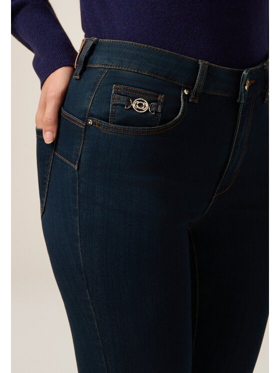Oltre Oltre Jeans P577R008578N0H4 Blu Skin Fit