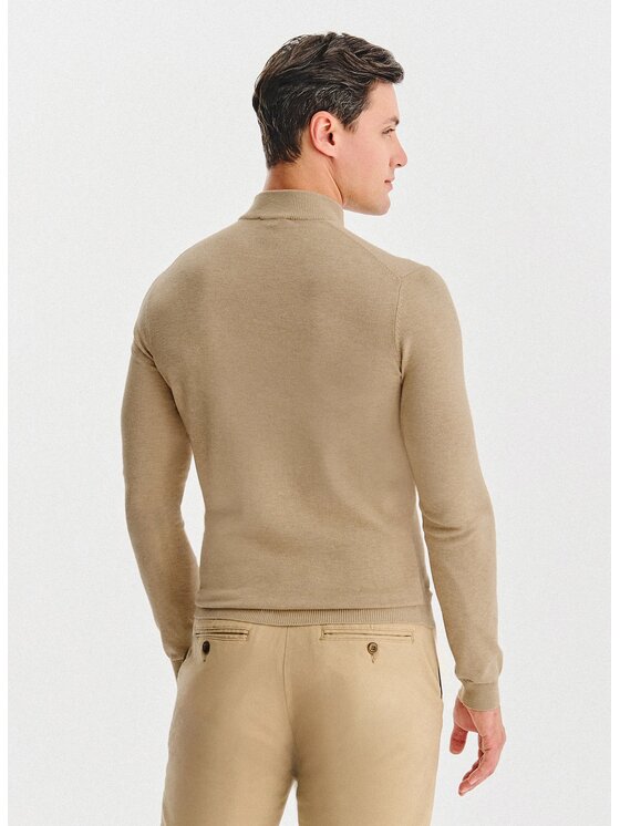 Pako Lorente Pako Lorente Sweter P25WN-2X-028 Beżowy Classic Fit